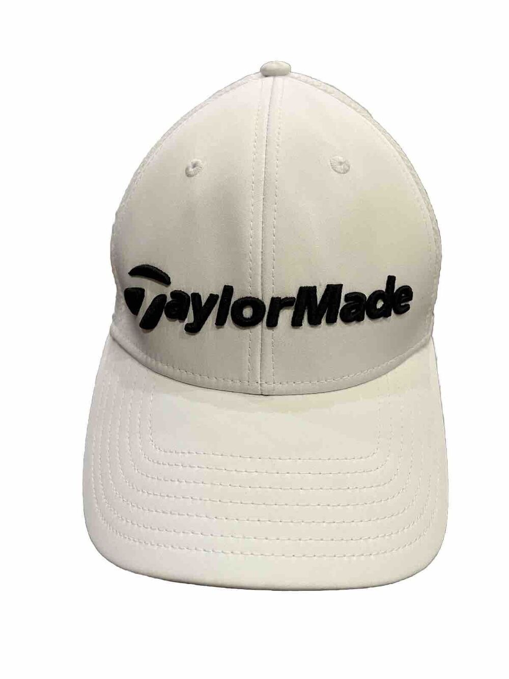 TaylorMade Mens White TP5 Stealth Fitted Golf Hat Size S/M Petit/Moyen Cap